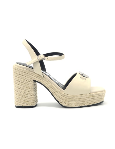 4US By Paciotti sandalo con tacco e plateau